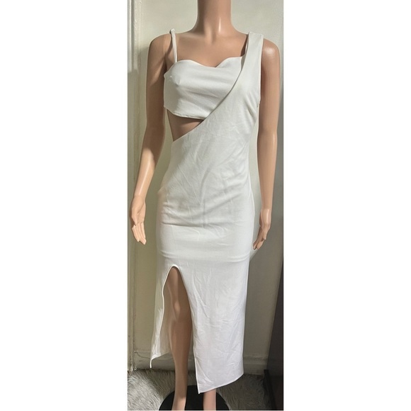 NWT RACHEL Rachel Roy Women’s Cutout One Shoulder Maxi Gown - Picture 3 of 13